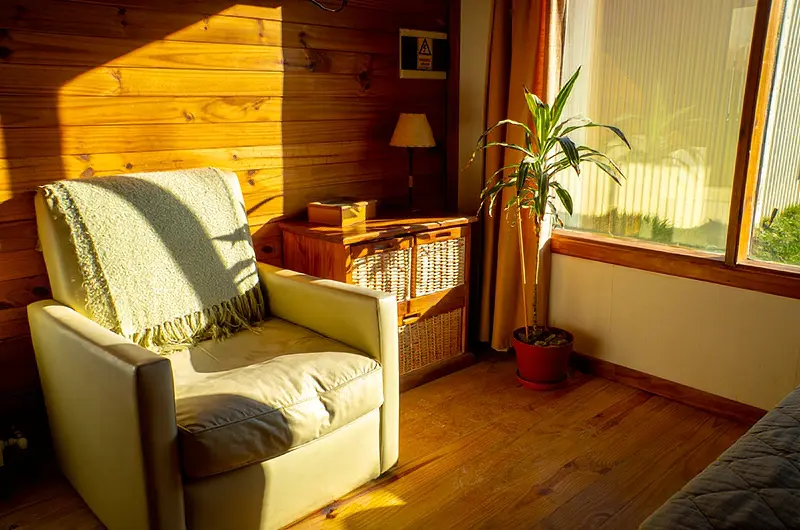 Ambientes cálidos en Cabañas El Puesto Sur