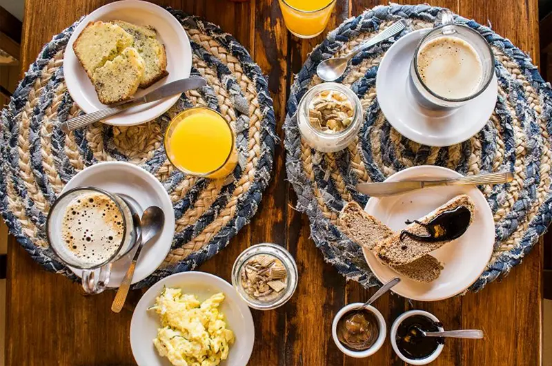 DEsayuno en la Hostería Lago Viedma