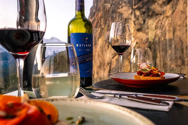 Cena en OVO Patagonia